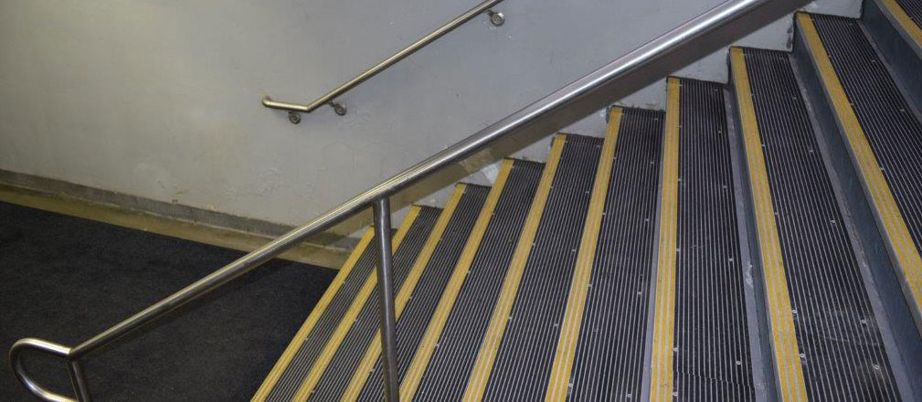 example of stamford train station stair treads